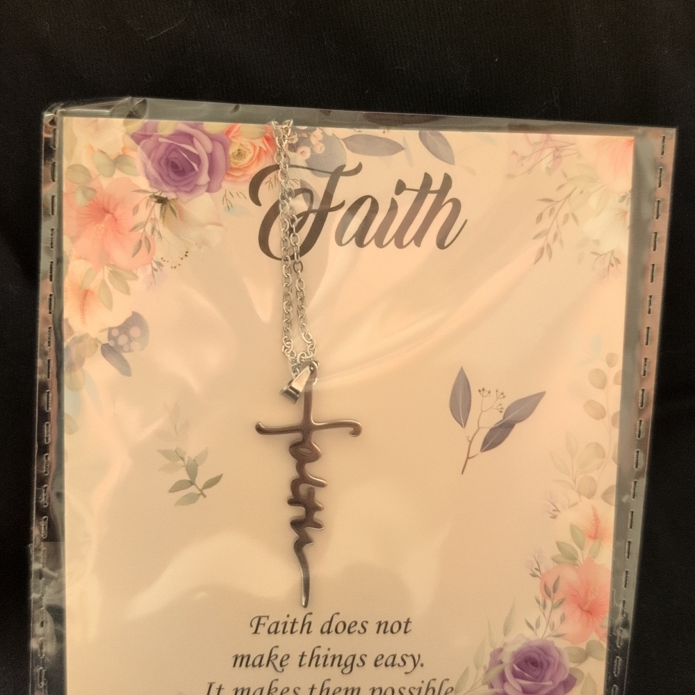 Silver Faith Necklace